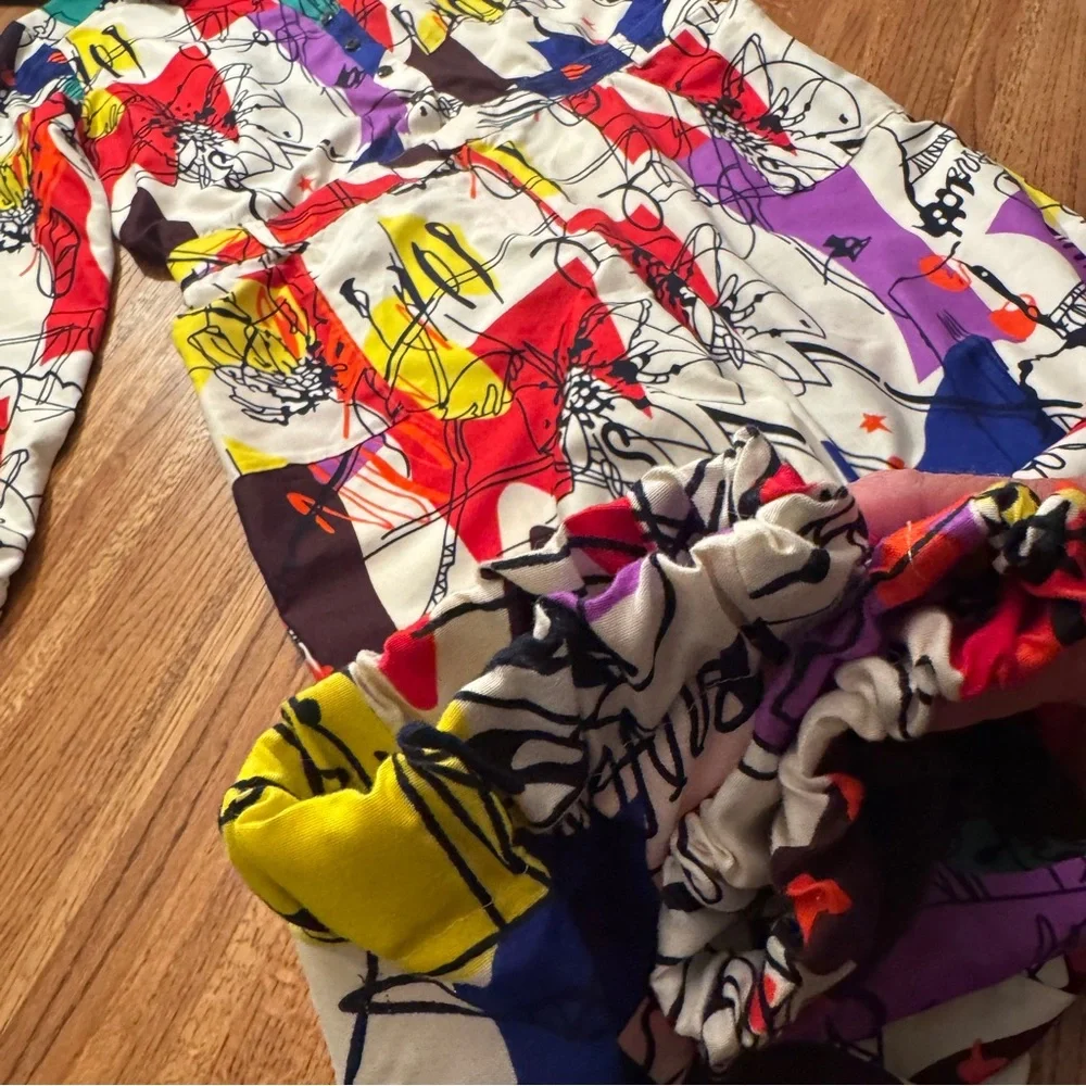 Lisa 2020 Graphic Art Print Jumpsuit | Bold Pop Art Colorful | Size L / XL - Picture 5 of 10